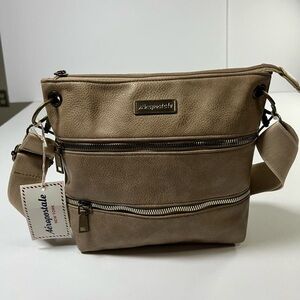 Aeropostale New York crossbody bag in tan/taupe. New with tags